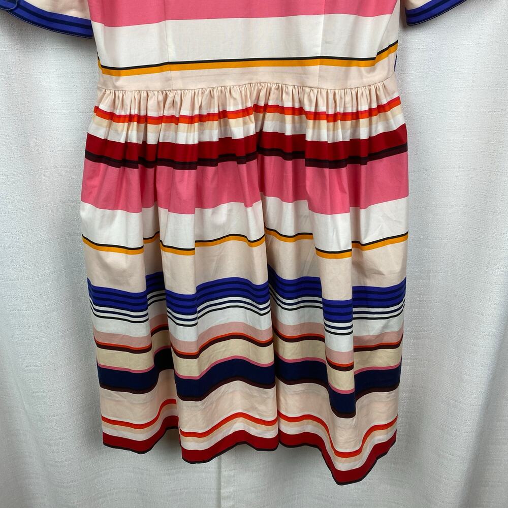 Kate Spade New York Spice Things Up Berber Stripe Shirt Dress Sz.4 - Picture 13 of 16
